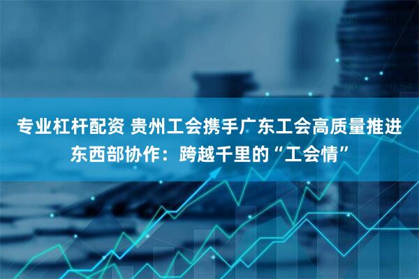 专业杠杆配资 贵州工会携手广东工会高质量推进东西部协作：跨越千里的“工会情”